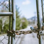 Chains with padlock